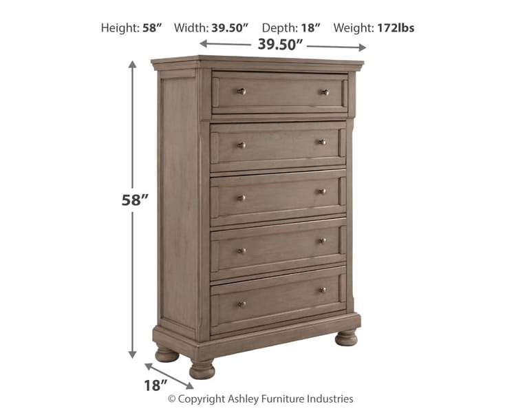 Ashley Bedroom Lettner Chest of Drawers B733-46