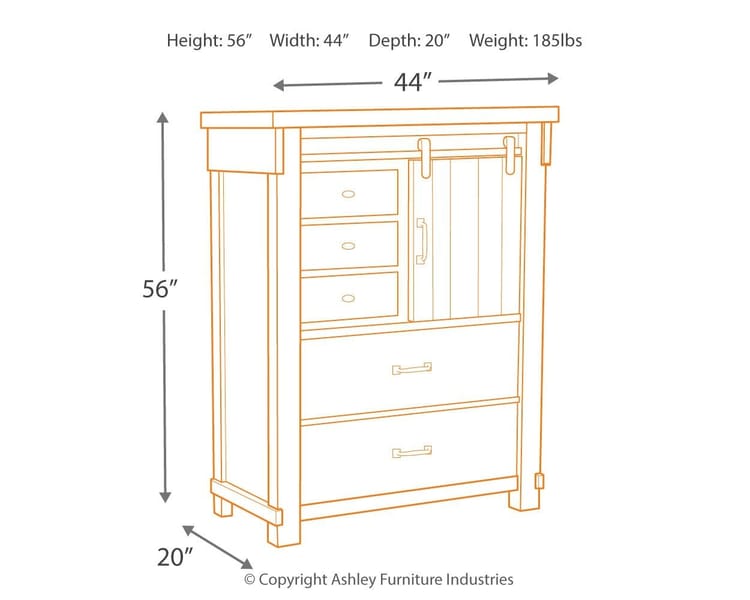 Ashley Bedroom Brashland Chest of Drawers B740-46