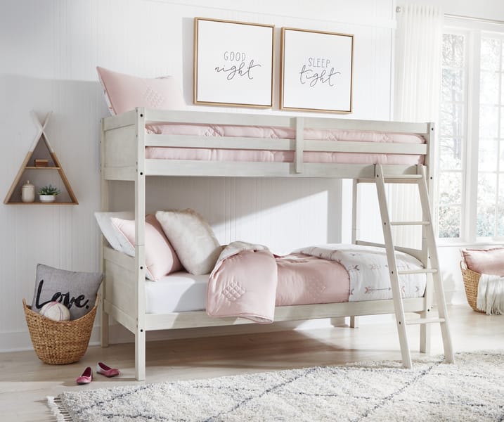 Ashley Youth Robbinsdale Twin/Twin Bunk Bed with Ladder B742-59