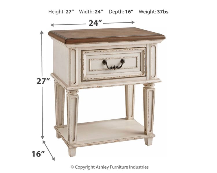 Ashley Bedroom Realyn Nightstand B743-91