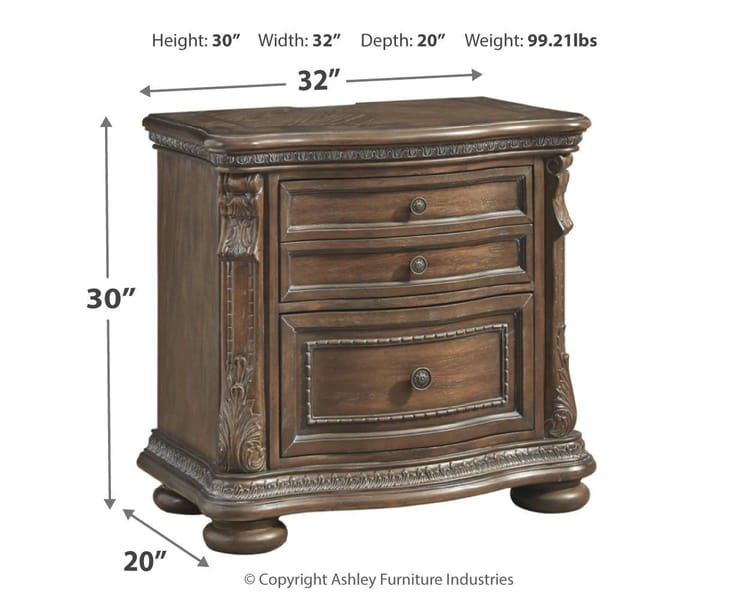 Ashley Bedroom Charmond Nightstand B803-92