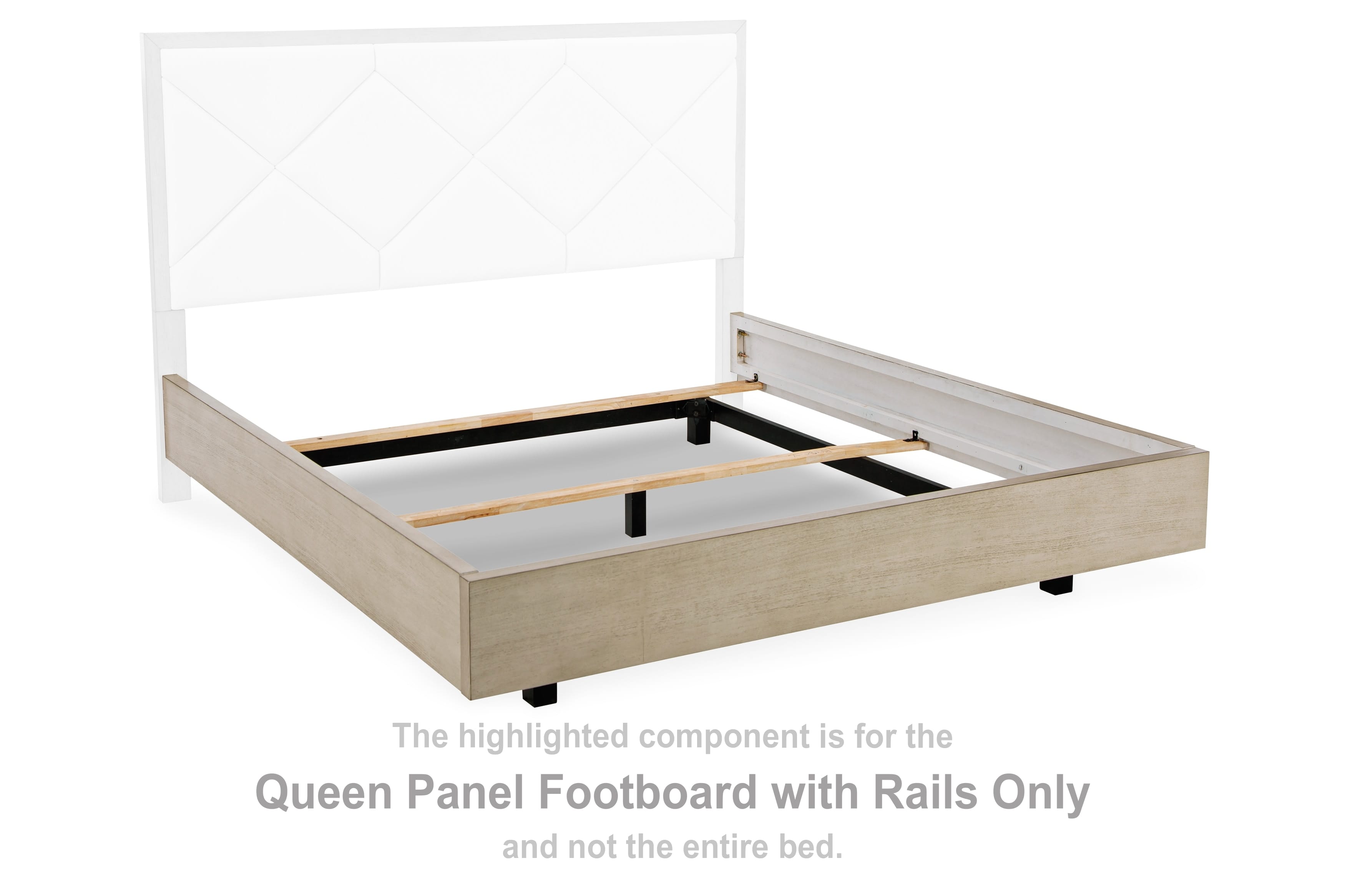 Ashley Bedroom Wendora Queen Panel Footboard with Rails B950-54