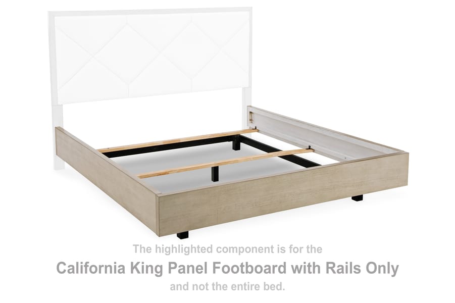 Ashley Bedroom Wendora California King Panel Footboard with Rails B950-94