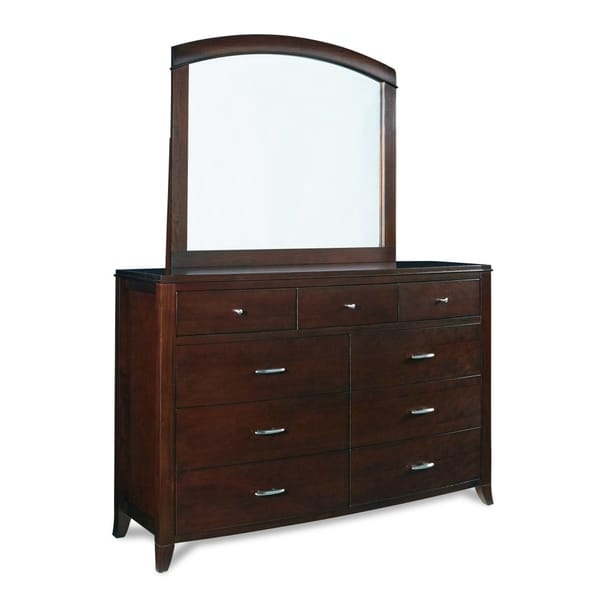Modus Bedroom Brighton Nine Drawer Dresser In Cinnamon BR1582
