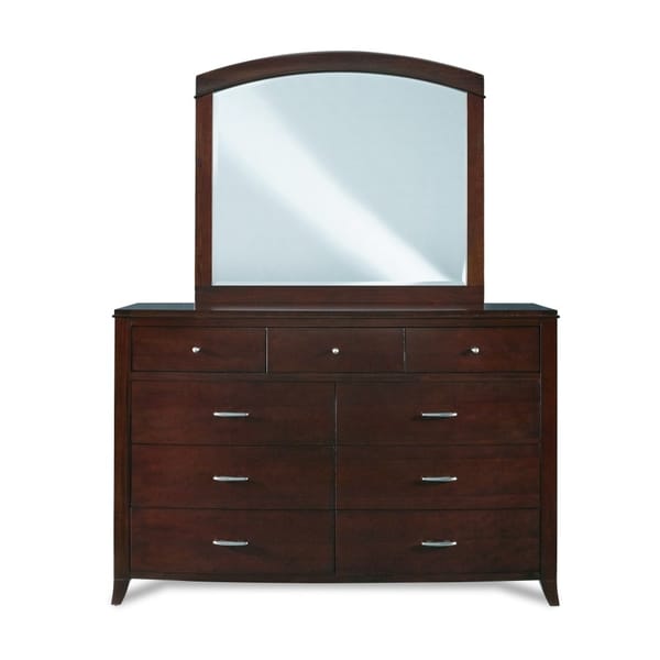 Modus Bedroom Brighton Nine Drawer Dresser In Cinnamon BR1582