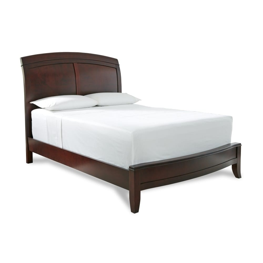 Modus Bedroom Brighton Wood Sleigh Bed In Cinnamon BR15S6