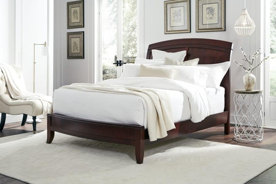 Modus Bedroom Brighton Wood Sleigh Bed In Cinnamon BR15S6