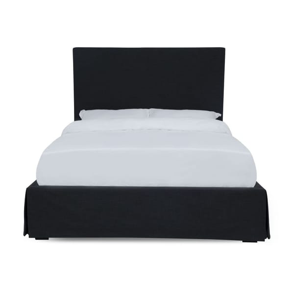 Modus Bedroom Cheviot Upholsteredskirted Storage Panel Bed In Iron CBB3J73
