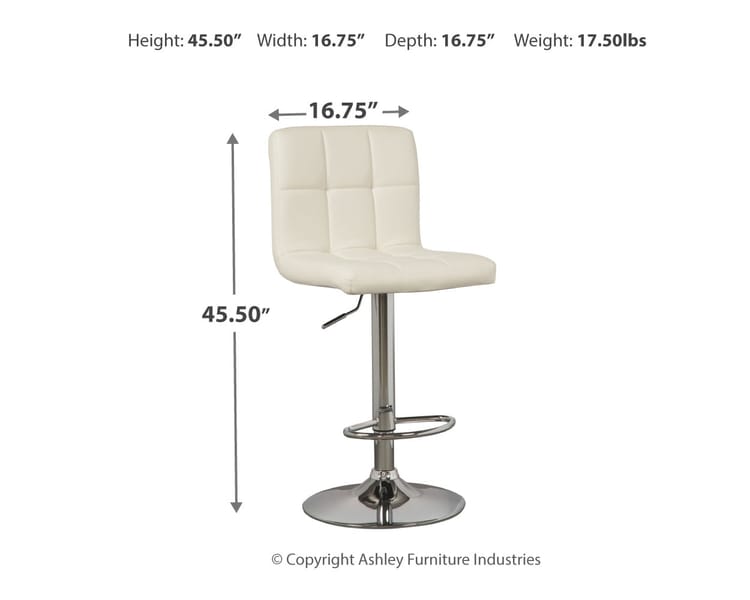 Ashley Bar and Game Room Tall UPH Swivel Barstool (QTY 2) D120-230