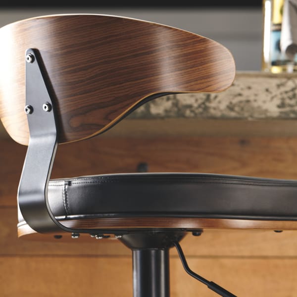 Ashley Bar and Game Room Tall UPH Swivel Barstool (QTY 2) D120-330