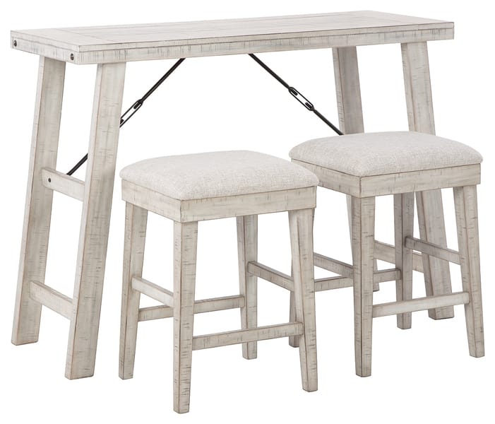 Ashley Dining Room Carynhurst Counter Height Dining Table and Bar Stools (Set of 3) D256-113