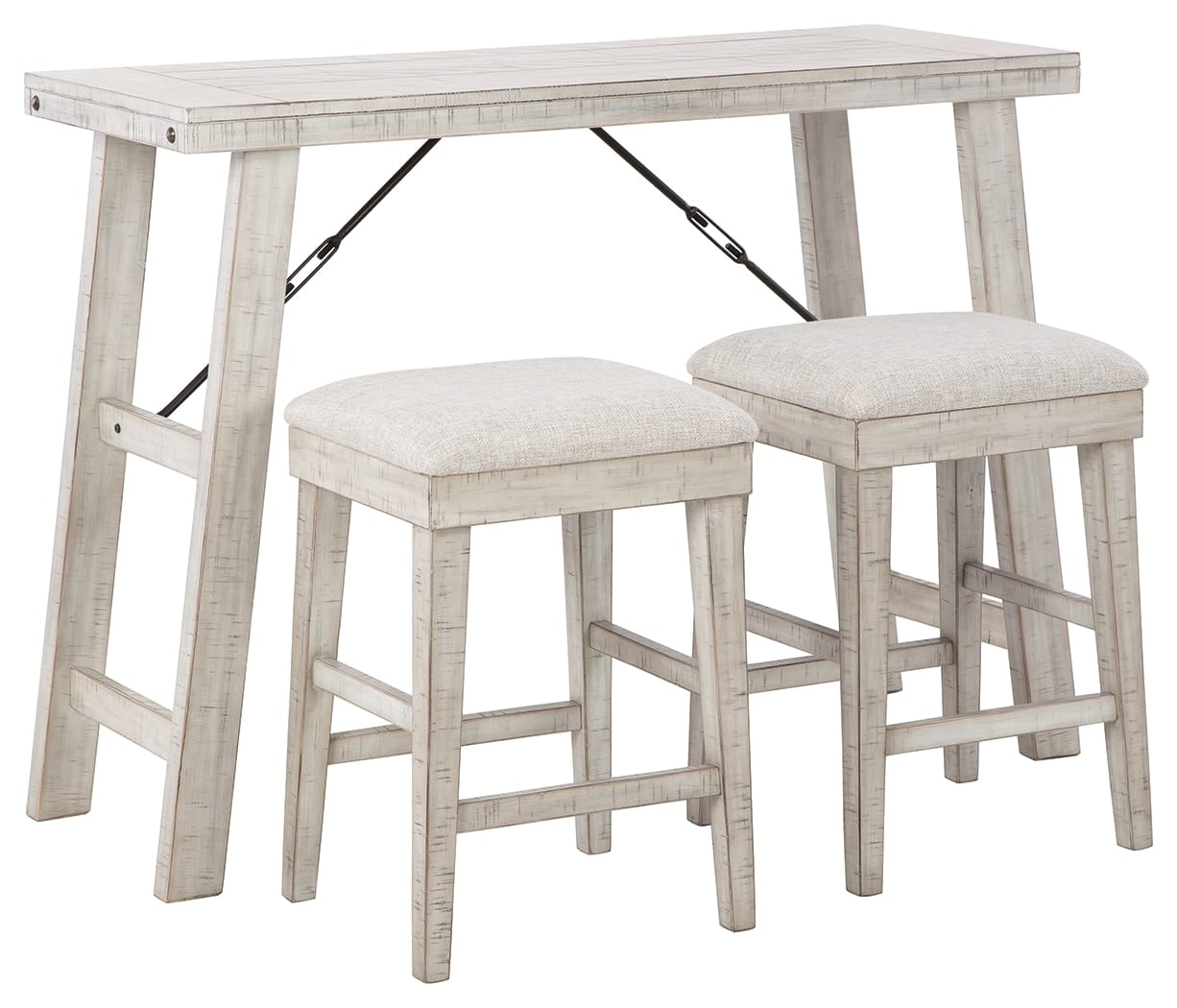 Ashley Dining Room Carynhurst Counter Height Dining Table and Bar Stools (Set of 3) D256-113