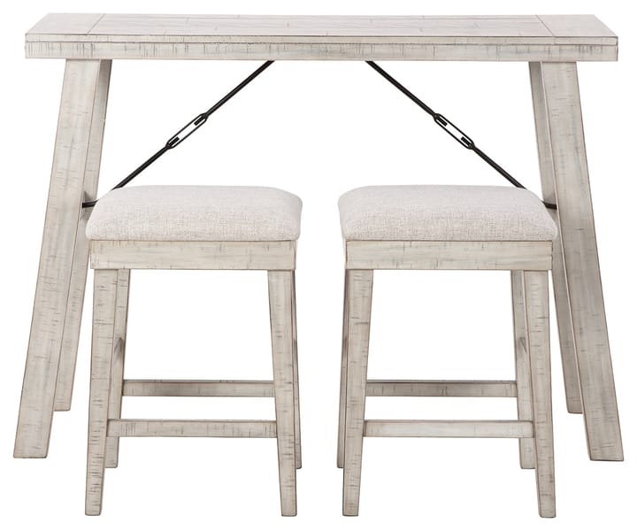 Ashley Dining Room Carynhurst Counter Height Dining Table and Bar Stools (Set of 3) D256-113