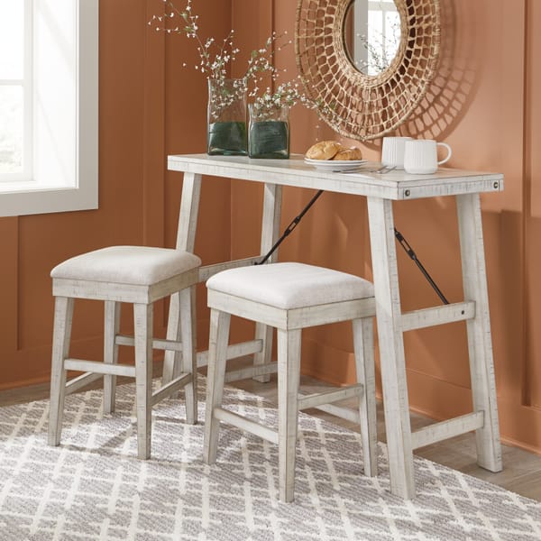 Ashley Dining Room Carynhurst Counter Height Dining Table and Bar Stools (Set of 3) D256-113