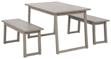 Ashley Dining Room Loratti Dining Table and Benches (Set of 3) D261-125