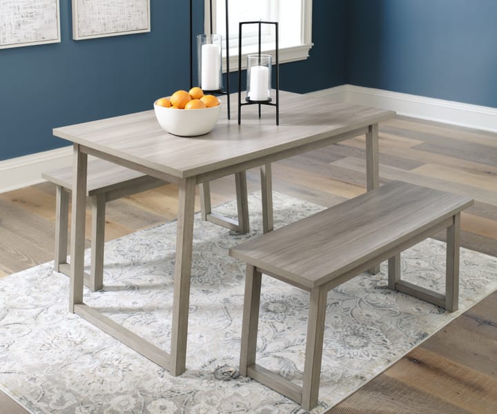 Ashley Dining Room Loratti Dining Table and Benches (Set of 3) D261-125