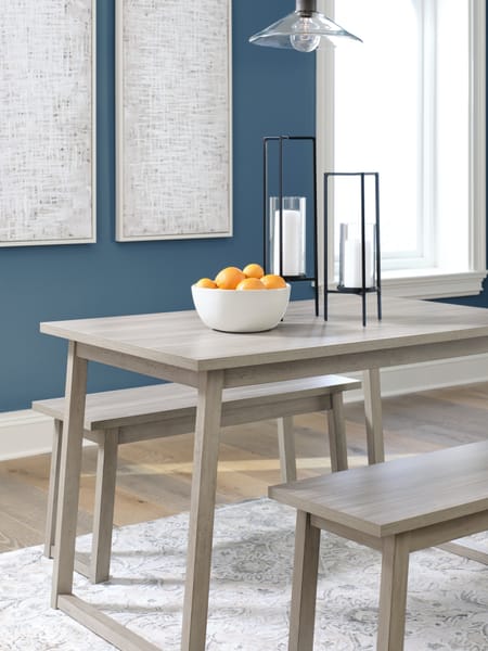 Ashley Dining Room Loratti Dining Table and Benches (Set of 3) D261-125