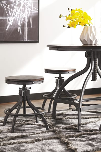 Ashley Dining Room Odium Counter Height Dining Table and Bar Stools (Set of 5) D284-223