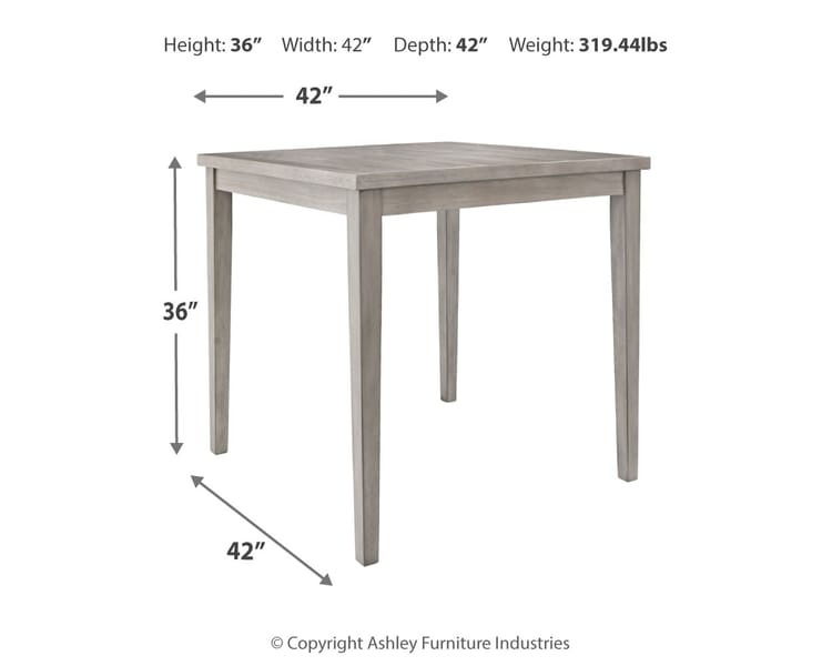 Ashley Dining Room Parellen Counter Height Dining Table D291-13