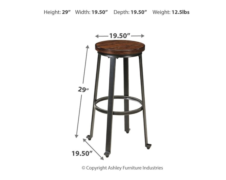 Ashley Bar and Game Room Tall Stool (QTY 2) D307-130