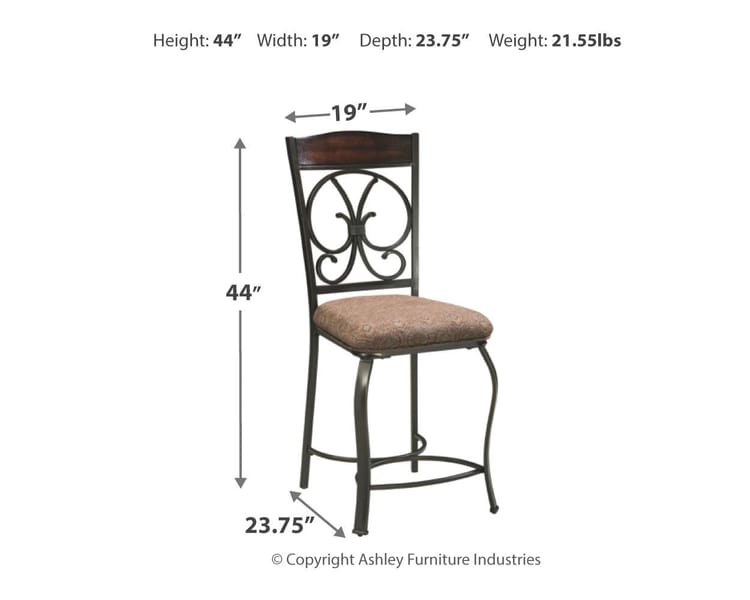 Ashley Bar and Game Room Upholstered Barstool (QTY 4) D329-124