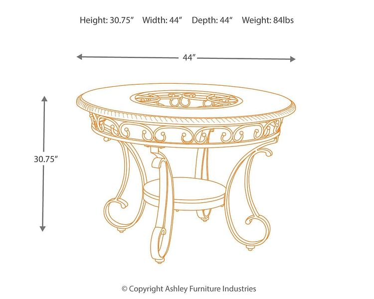 Ashley Dining Room Glambrey Dining Table D329-15