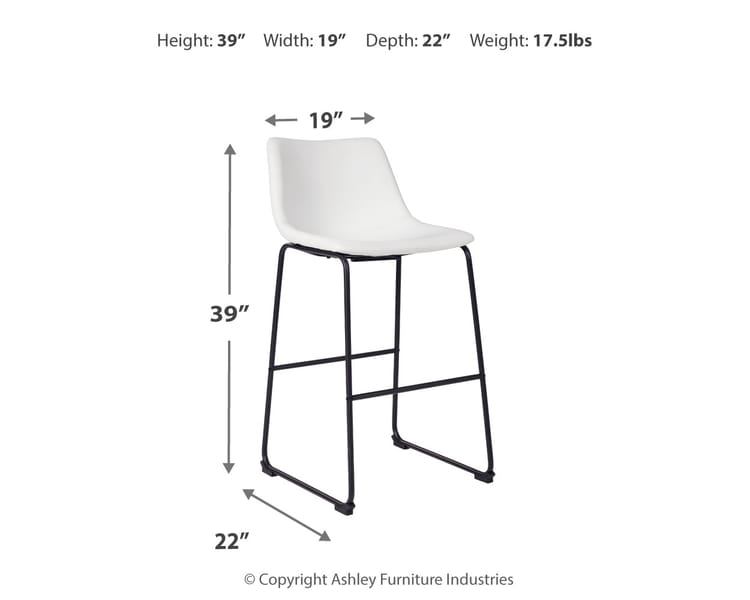 Bar and Game Room Centiar Pub Height Bar Stool (QTY 2)