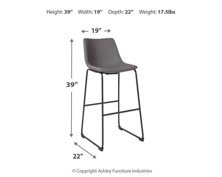Centiar Pub Height Bar Stool (QTY 2)