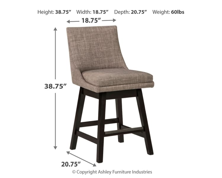 Ashley Bar and Game Room Tallenger Counter Height Bar Stool (QTY 2) D380-424