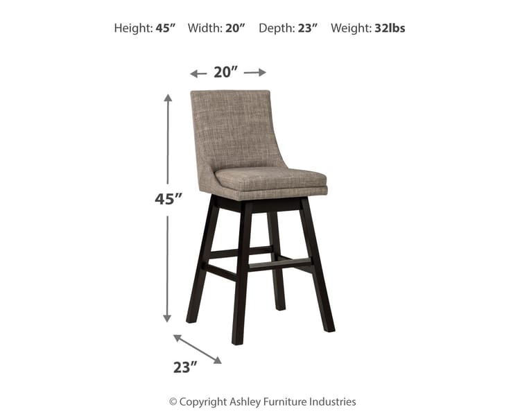 Ashley Bar and Game Room Tallenger Bar Height Bar Stool (QTY 2) D380-430