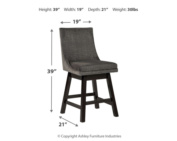 Ashley Bar and Game Room Tallenger Counter Height Bar Stool (QTY 2) D380-624