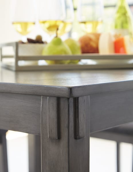 Ashley Bar and Game Room Bridson Counter Height Dining Table and Bar Stools (Set of 5) D383-223
