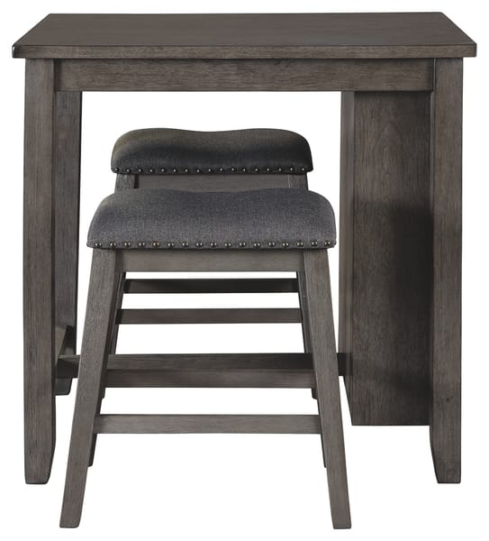 Ashley Bar and Game Room Caitbrook Counter Height Dining Table and Bar Stools (Set of 3) D388-113