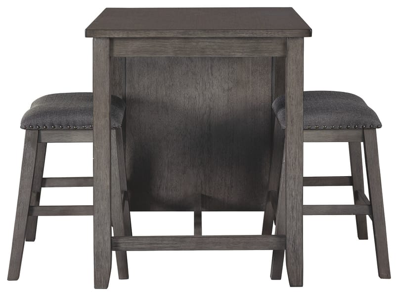 Ashley Bar and Game Room Caitbrook Counter Height Dining Table and Bar Stools (Set of 3) D388-113