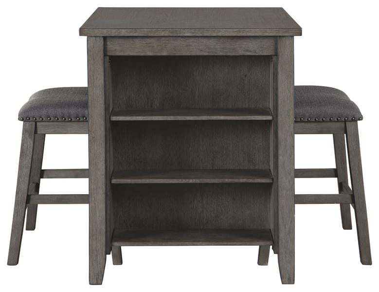 Ashley Bar and Game Room Caitbrook Counter Height Dining Table and Bar Stools (Set of 3) D388-113