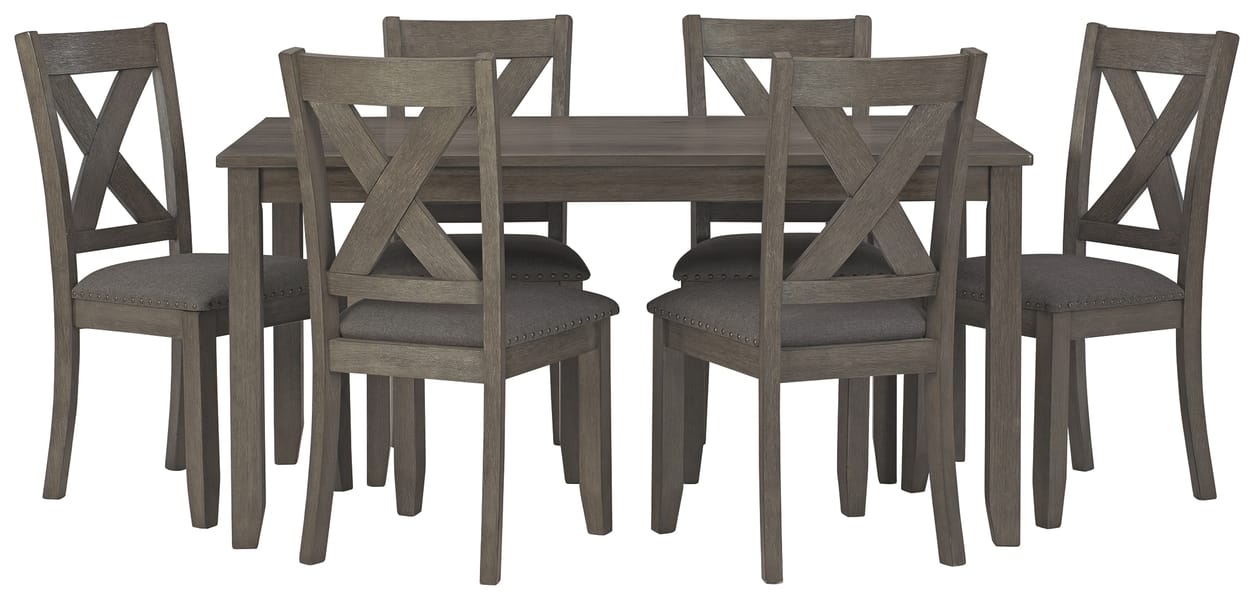 Caitbrook Dining Table and 6 Chairs Set