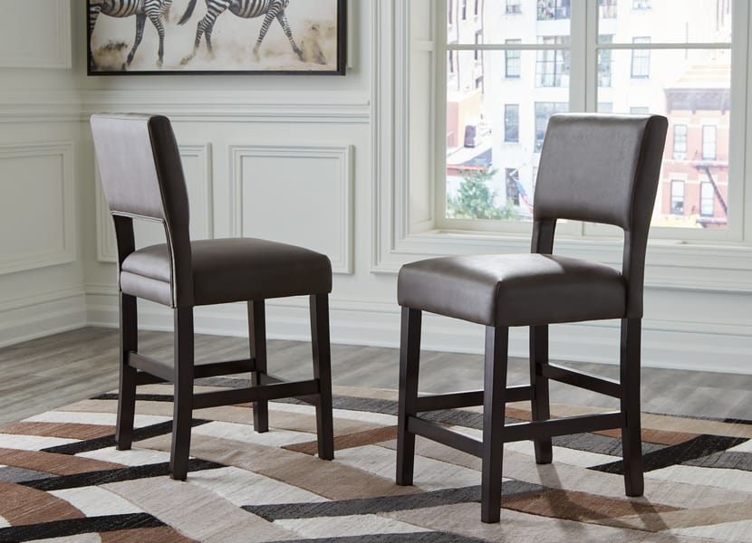 Ashley Bar and Game Room Leektree Counter Height Bar Stool D470-424