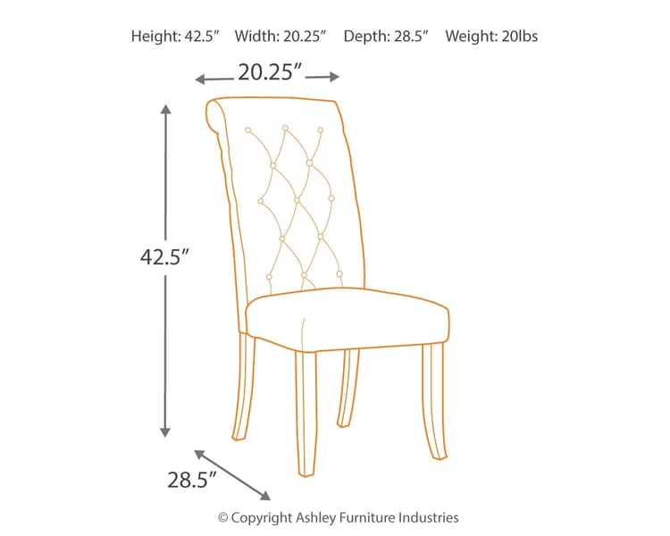 Ashley Dining Room Dining UPH Side Chair (QTY 2) D530-02