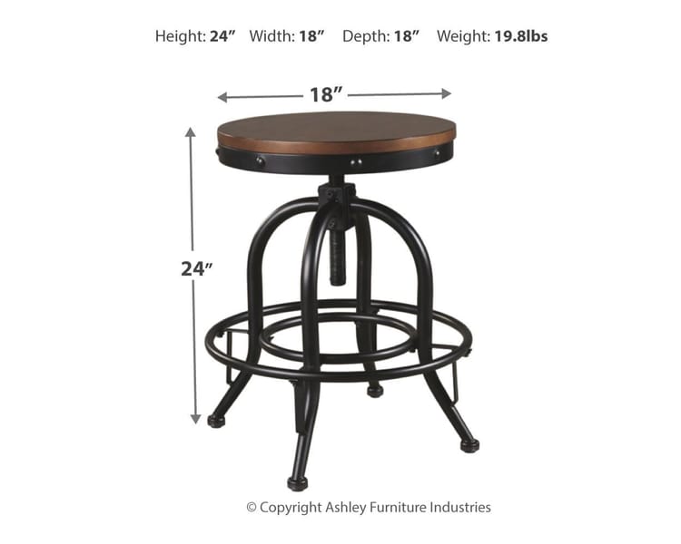 Ashley Bar and Game Room Swivel Barstool (QTY 2) D546-224
