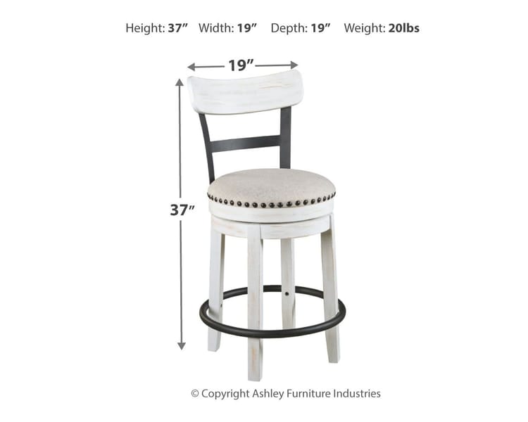 Ashley Bar and Game Room UPH Swivel Barstool (QTY 2) D546-524