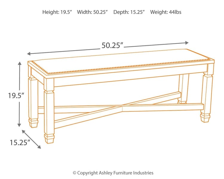Ashley Dining Room Bolanburg Dining Bench D647-00