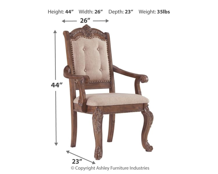 Ashley Dining Room Dining UPH Arm Chair (QTY 2) D803-01A