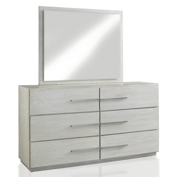 Modus Bedroom Destination Six Drawer Dresser In Cotton Grey DEZ782