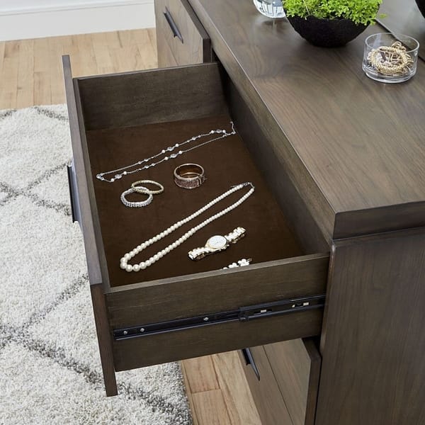 Modus Bedroom Broderick Six-Drawer Dresser In Wild Oats Brown EQY682