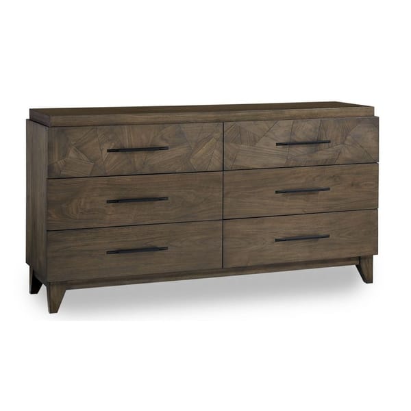Modus Bedroom Broderick Six-Drawer Dresser In Wild Oats Brown EQY682