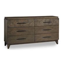 Modus Bedroom Broderick Six-Drawer Dresser In Wild Oats Brown EQY682