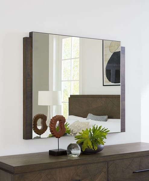 Modus Accessories Broderick Dresser Mirror In Wild Oats Brown EQY683