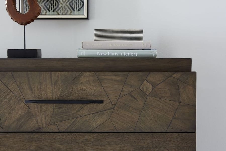 Modus Bedroom Broderick Five-Drawer Chest In Wild Oats Brown EQY684