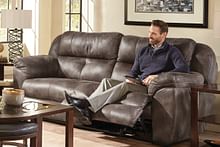 Catnapper Furniture Living Room Ferrington Power Reclining Sofa with Adjusting Headrest 61891