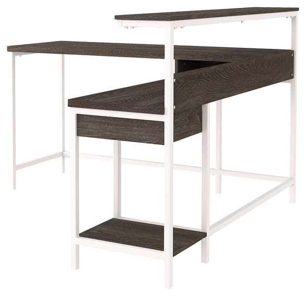 Ashley Home Office Dorrinson Home Office L-Desk with Storage H287-24